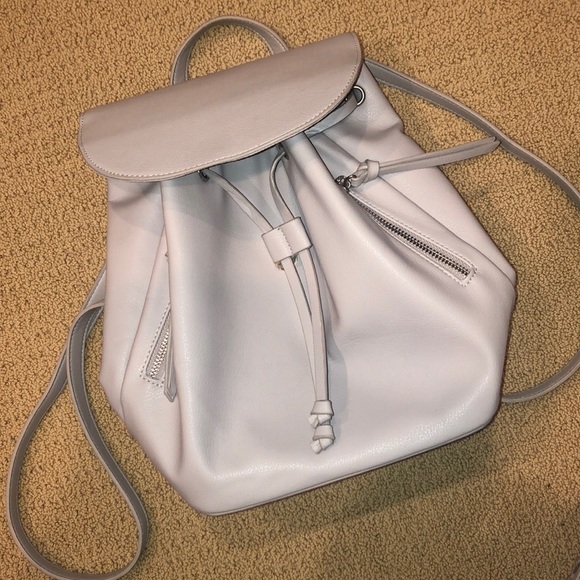 Forever 21 Handbags - Grey faux leather backpack